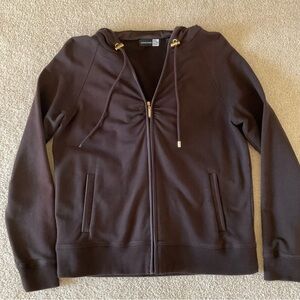 Saks 5th Avenue Brown Full Zip Jacket with Hood